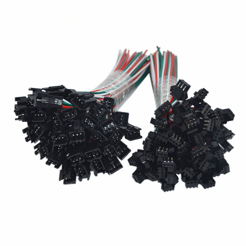 20AWG 3-pin Male/Femail Signal Fast Connector For Addressable RGB WS2812/WS2812B/UCS1903 LED Strip Lights 20AWG 3-pin Male/Femail Signal Fast Connector For Addressable RGB WS2812/WS2812B/UCS1903 LED Strip Lights